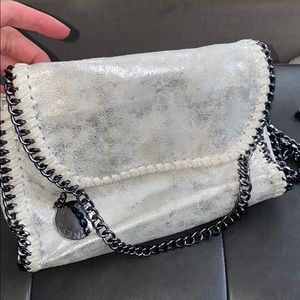 White/Silver fashion crossbody bag